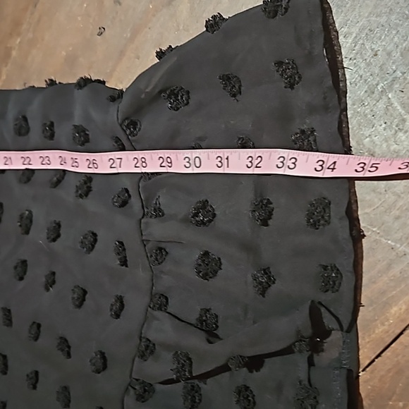 Shein | Black Swiss Dot Shift Dress - Picture 6 of 7